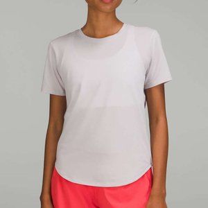 Lululemon High-Neck Running And Training T-Shirt - 8 - Chrome